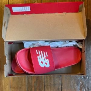 Men’s New Balance Slide Sandals Size 8 Red